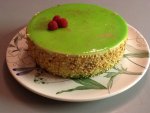 Entremet pistache framboises Entremet pistache framboises