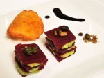 Millefeuille betterave guacamole