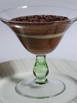 Verrine de mousse aux trois chocolats