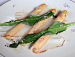 Asperges et lard de Colonnata