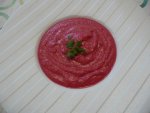 Soupe betteraves-pommes vertes