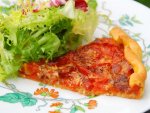 Tarte aux tomates confites