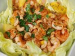 Salade crevettes et mangue