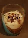 Verrine de pommes et poires caramélisées